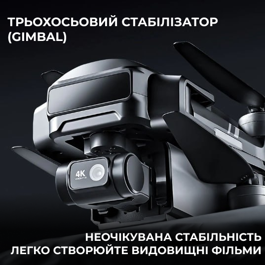 Квадрокоптер SJRC F22 S3 XR — дрон 4K с 3-осевым подвесом и экраном на пульте - изображение 4