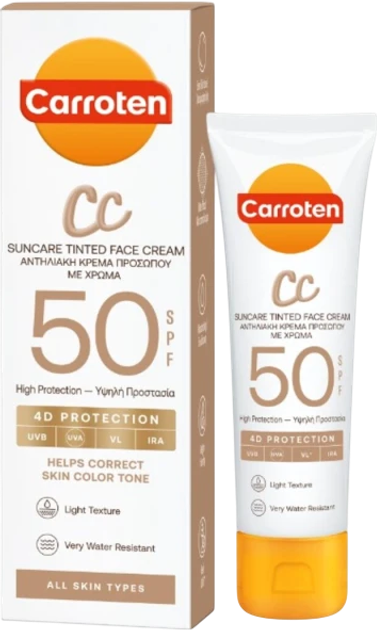 Krem przeciwsłoneczny Carroten CC SPF50 50 ml (5201314180593) - obraz 2