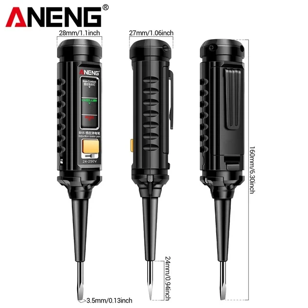 Цифровая индикаторная отвертка тестер напряжения ANENG B15 - изображение 4