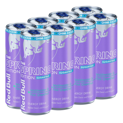 Набір Напій Енергетичний 8шт Red Bull Spring Edition Sugar Free 250ml - Фото 1 Набір Напій Енергетичний 8шт Red Bull Spring Edition Sugar Free 250ml - зображення 1