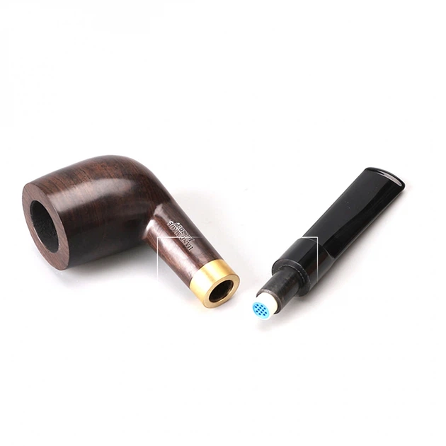 Люлька для куріння Muxiang Ebony Wood 9mm filter 1031HT-0016 - Фото 3 Люлька для куріння Muxiang Ebony Wood 9mm filter 1031HT-0016 - изображение 3