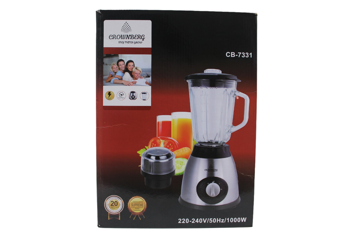 Стационарный блендер с кофемолкой 1000Вт Crownberg CB-7331 - изображение 2