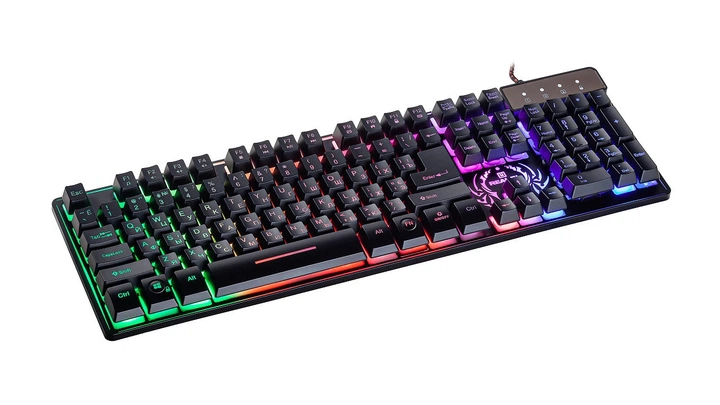 Клавіатура REAL-EL Comfort 7090 Backlit Black (EL123100031) Чорний 39620 - зображення 5