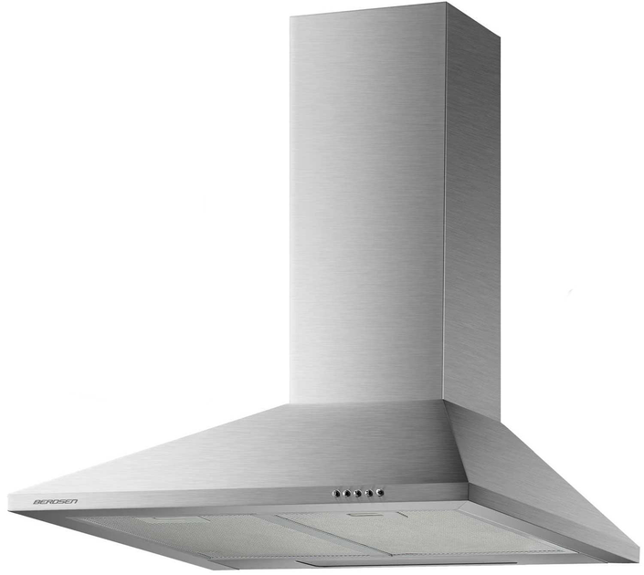 Okap kuchenny kominowy Berdsen BT-213 Inox - obraz 1