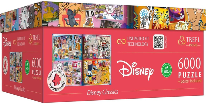 Puzzle Trefl Mickey&friends Wielka Księga Disneya 6000 UFT elementów (5900511810370) - obraz 3