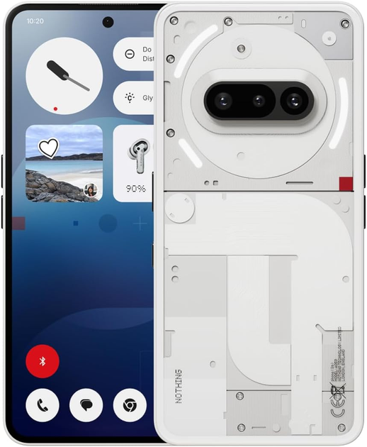 Smartfon Nothing Phone 3a 5G 12/256GB White (A10400146) - obraz 1