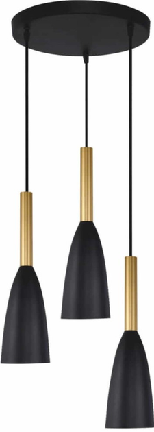 Lampa wisząca Light Prestige Solin 3 3xE27 Czarno-złota (LP-181/3P BK/GD) - obraz 1