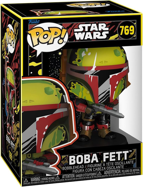 Figurka Bobble-Head Funko Pop! Disney Star Wars Clone Wars 769 Boba Fett 83814 (889698838146) - obraz 1