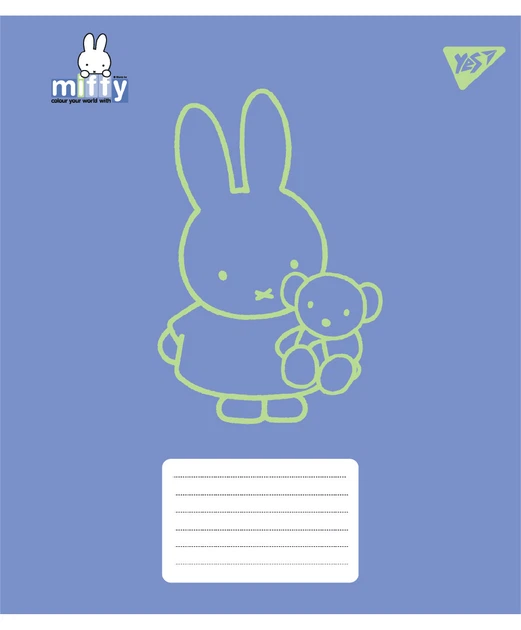 Набор тетрадей ученических Yes Miffy Bunny А5 24 листа Клетка 20 шт (767622) - изображение 6