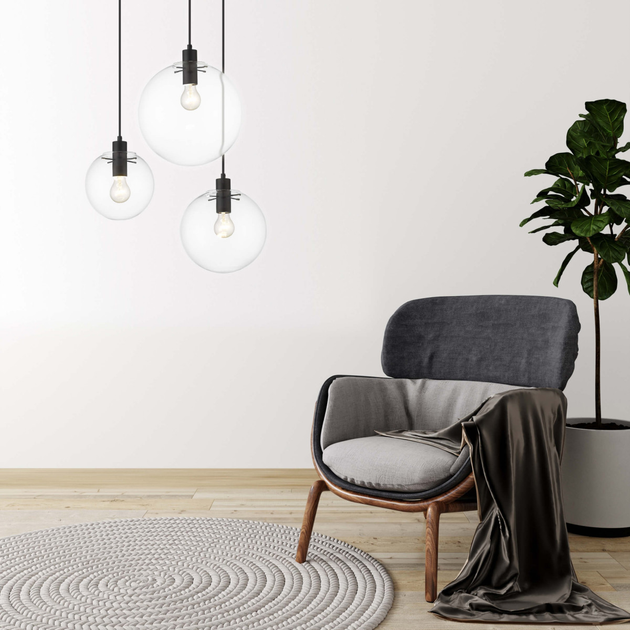 Lampa wisząca Light Prestige Puerto 1xE27 Czarna (LP-004/1P L BK) - obraz 2