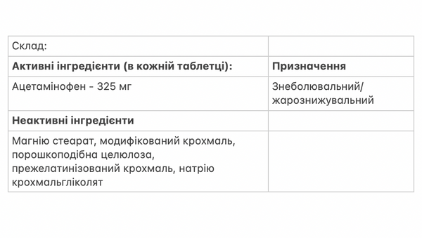 Жарознижуючий та болезаспокійливий засіб, ацетамінофен Tylenol Regular Strength 325 мг 100 таблеток - Фото 3 Жарознижуючий та болезаспокійливий засіб, ацетамінофен Tylenol Regular Strength 325 мг 100 таблеток - изображение 3