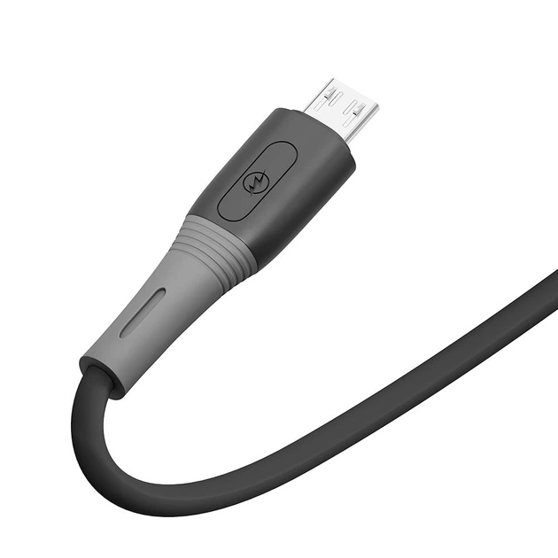 USB-кабель Ridea RC-SI35 Silicone Pro Micro-USB 3A 1м Black (3180) - изображение 3