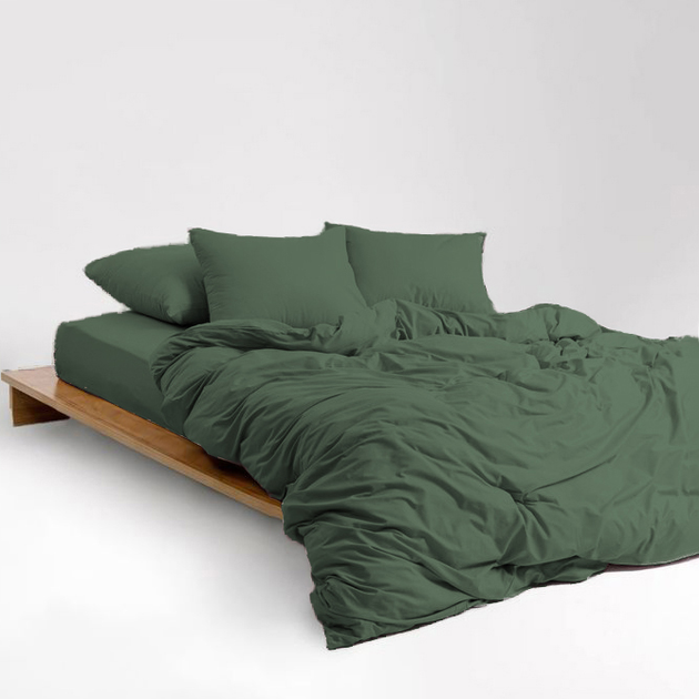 Підковдра MirSon Soft Touch of Satin 009 Forest green 143х210 см від Rozetka на платформі USKIDKA Акція на Підковдра MirSon Soft Touch of Satin 009 Forest green 143х210 см від Rozetka