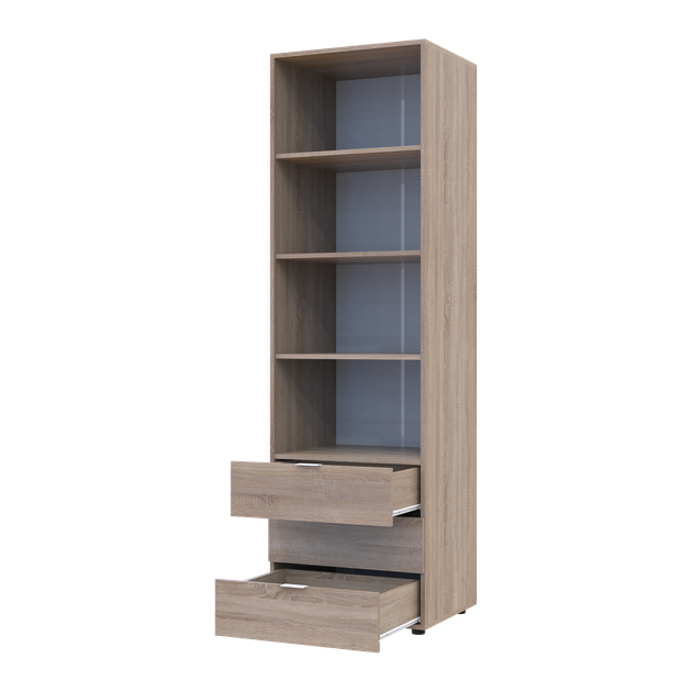 Пенал для одежды Doros Гелар Дуб сонома 3Ш 60х49.5х203.4 (41516131) - изображение 3