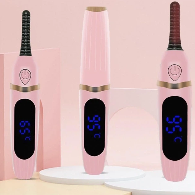 Плойка для завивки ресниц Eyelashes Curl электронная Розовый - изображение 3
