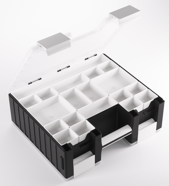 Двосторонній футляр Gamegenic Game Castle Black/White/Clear GGS22038ML (4251715414569) - зображення 7