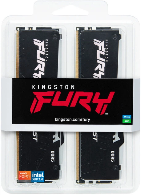 Оперативна памʼять Kingston Fury DDR5-5600 65536MB PC5-44800 (Kit of 2x32768) Beast RGB Black (KF556C40BB2AK2-64) - зображення 12