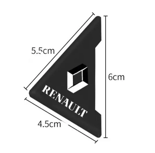 Захист кутів дверей LinkNexGen Renault 2шт чорні посилені 45х58х47 мм гума (на скотчі) - зображення 3