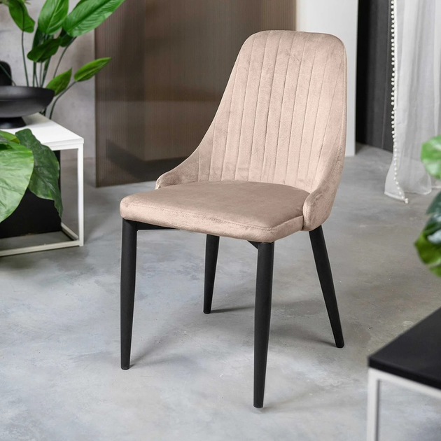 Krzesło do kuchni i salonu HOMLA LOUIS 45 x 45 x 90 cm Beige (5904183823966) - obraz 7