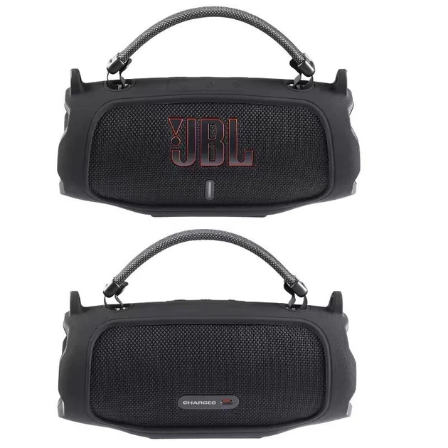 Силіконовий чохол + ремень для портативної колонки JBL Charge 6 (чорний) - зображення 4