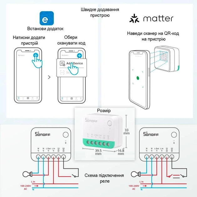 Реле Sonoff MINIR4M Matter - изображение 8