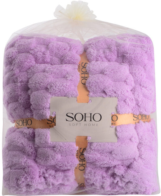 Акція на Набір 2 мікрофіброві рушники Soho Банних 35х75 + 70х140 см Sote Lilac (35*75+70*140см, мікроф. Sote Lil) від Rozetka
