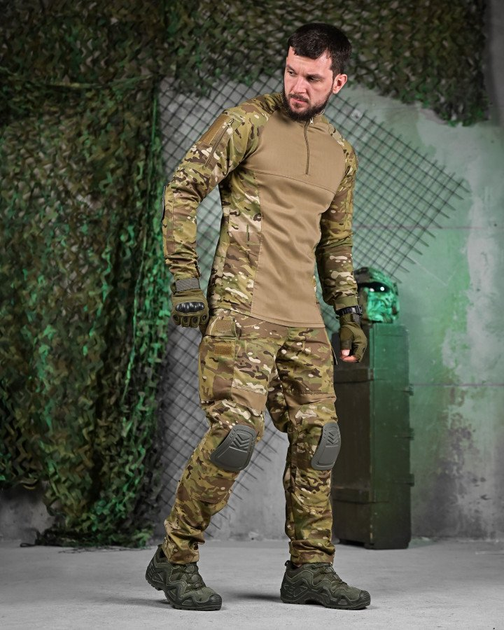 Тактический летний костюм наколенники и налокотники в комплекте Series Tactical Multicam S - изображение 2