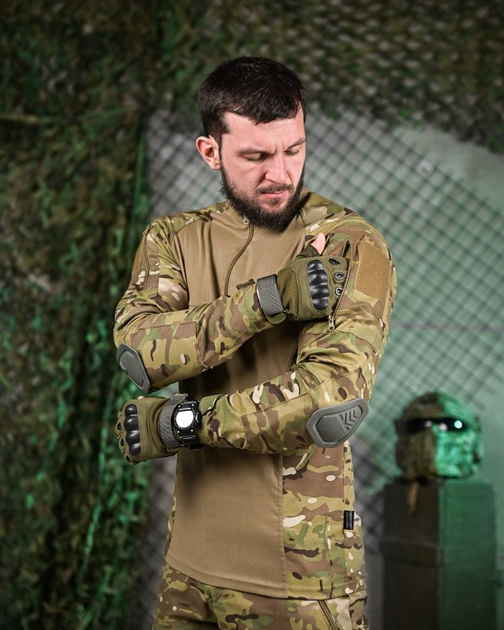 Тактический летний костюм наколенники и налокотники в комплекте Series Tactical Multicam S - изображение 8