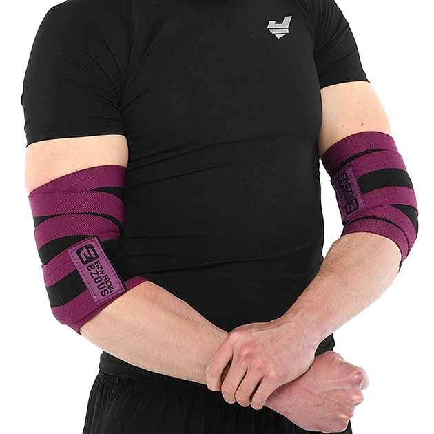 Бинты кистевые для жима STRONG WRIST WRAPS EZOUS C-07 Черный-фиолетовый - Фото 3 Бинты кистевые для жима STRONG WRIST WRAPS EZOUS C-07 Черный-фиолетовый - изображение 3