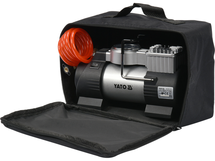 Kompresor samochodowy YATO z lampą led 12 V 180 W (YT-73460) - obraz 4