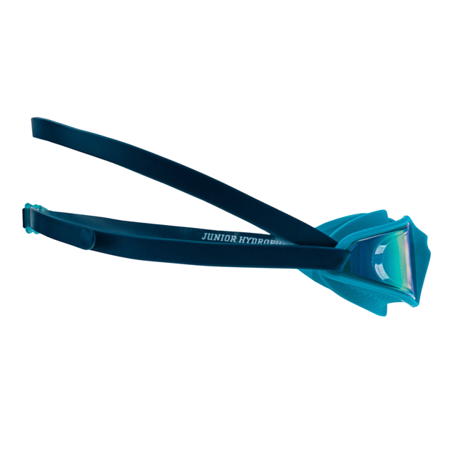 Окуляри для плавання в басейні Speedo HYDROPULSE MIRROR GOG JU (8-12269D656) JR чорний, блакитний - зображення 9