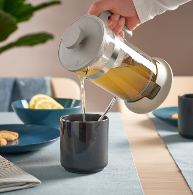 Френч-пресс 1 литр IKEA UPPHETTA стеклянный заварник для кофе и чая, заварочный чайник 1000 мл ИКЕА УППХЕТТА - Фото 5 Френч-пресс 1 литр IKEA UPPHETTA стеклянный заварник для кофе и чая, заварочный чайник 1000 мл ИКЕА УППХЕТТА - изображение 5