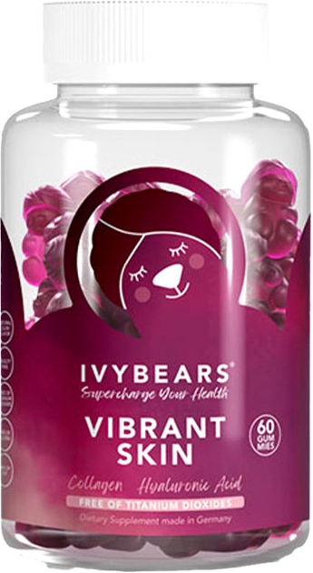 Suplement diety Ivybears Vibrant Skin ochrona skóry od wewnątrz 150 g 60 sztuk (4260750620514) - obraz 1