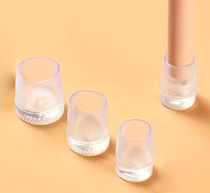 Силіконові накладки на каблуки Protective heel stoppers Round Transparent Розмір M - зображення 4