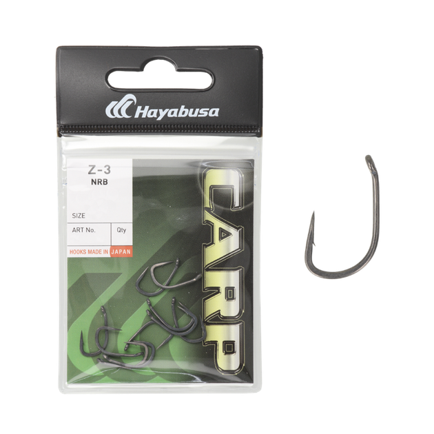 Гачок Hayabusa Carp Z-3 NRB №8 (10шт) - Фото 3 Гачок Hayabusa Carp Z-3 NRB №8 (10шт) - зображення 3