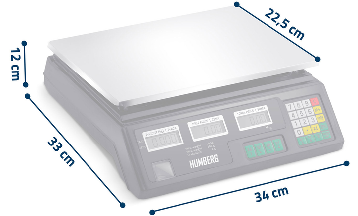Elektroniczna waga sklepowa Humberg MH-190 (519000) - obraz 4