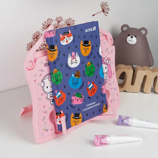 Підставка для книг Kite Hello Kitty Пластикова Рожева (HK25-391-1) - зображення 4
