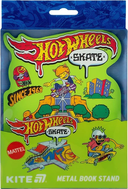 Подставка для книг Kite Hot Wheels Металлическая Зеленая (HW25-392) - изображение 3