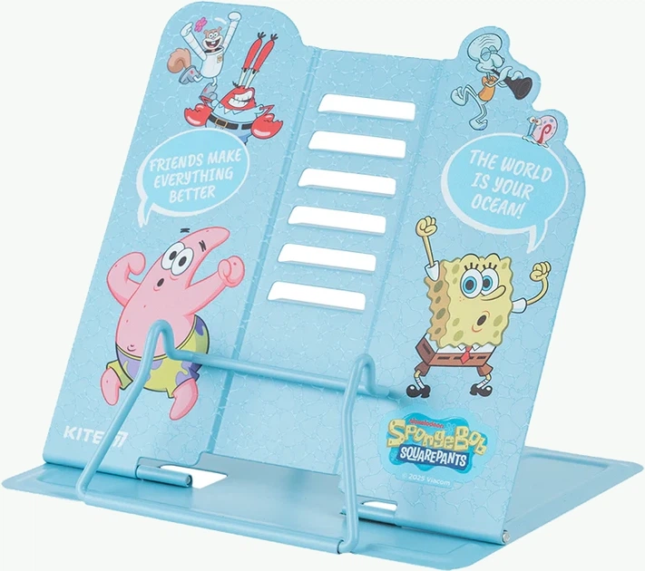 Подставка для книг Kite Sponge Bob Металлическая Голубая (SB25-390) - изображение 2