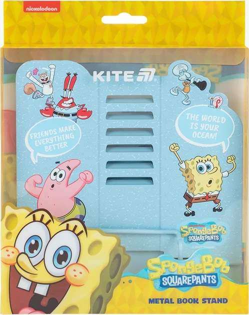 Подставка для книг Kite Sponge Bob Металлическая Голубая (SB25-390) - изображение 3