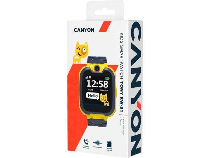Дитячі годинники Canyon Tony KW-31 Yellow-Grey (CNE-KW31YB) - зображення 2