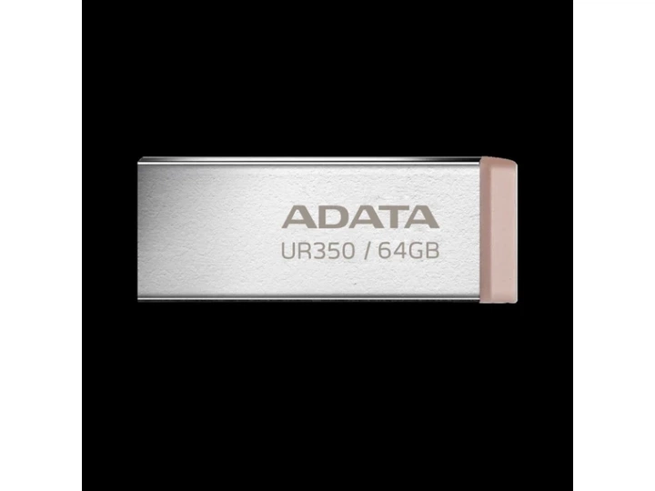 USB флеш накопичувач ADATA USB 3.2 UR 350 64Gb Silver/Beige - Фото 2 USB флеш накопичувач ADATA USB 3.2 UR 350 64Gb Silver/Beige - изображение 2