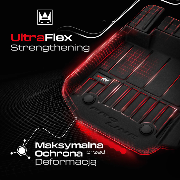Zestaw dywaników samochodowych Frogum ProLine 3D do BMW X5 F15 2013–2018 3 szt (5902643408463) - obraz 6