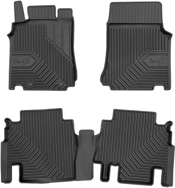 Комплект автомобільних килимків Frogum 77 для Mercedes-Benz Vaneo W414 2001-2005 3 шт (5902643444133) - зображення 1