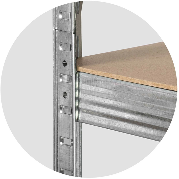 Складський стелаж Humberg HR-810 150 x 75 x 30 см 2 шт (5903890617608) - зображення 5