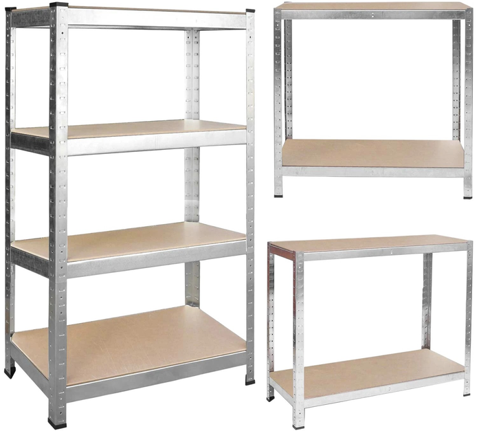 Складський стелаж Plonos PL-700 150 x 75 x 30 см 2 шт (5903890620554) - зображення 4