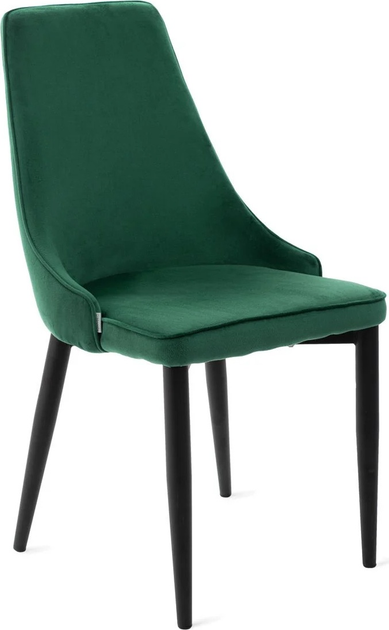 Krzesło do kuchni i salonu HOMLA LOUIS RIBBON 44 x 59 x 88 cm Green (5904183848921) - obraz 1