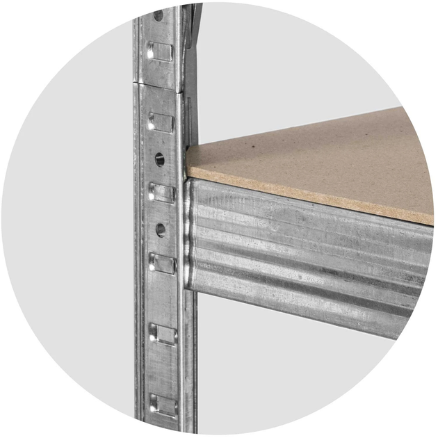 Regał magazynowy Plonos PL-701 174 x 80 x 40 cm 2 szt (5903890620561) - obraz 6