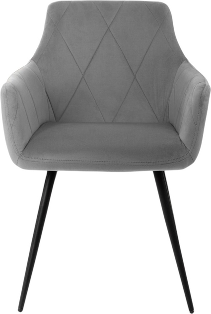 Krzesło do kuchni i salonu HOMLA FELLICE 56 x 61 x 86 cm Grey (5904183847283) - obraz 2