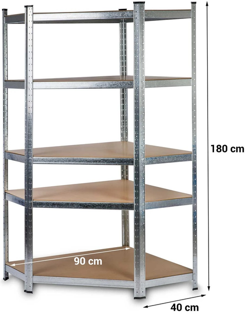 Складський стелаж Humberg HR-817 180 x 90 x 40 см (5908220475811) - зображення 4